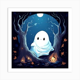 Ghost In The Woods 4 Art Print