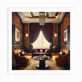 Elegant Living Room 1 Art Print