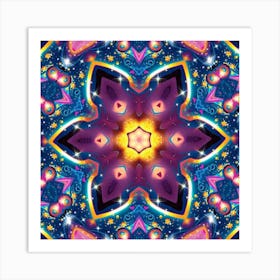 Psychedelic Star 4 Art Print