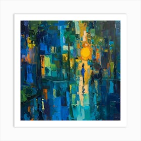 Abstract Of A City Art Print