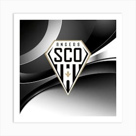 Angers SCO Logo Wall Arts 15 Art Print