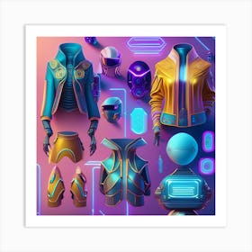 Futuristic Clothing Art Print