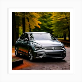 Volkswagen Car Automobile Vehicle Automotive German Brand Logo Iconic Automotive Industry (3) Art Print