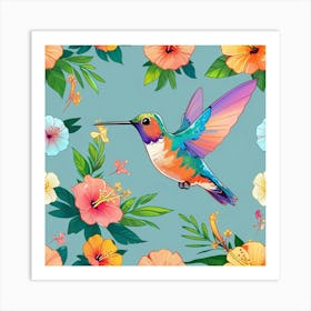 Hummingbird Art Print Art Print