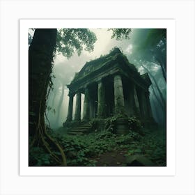 Ruins In The Forest Art Print