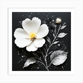 White Flower Art Print