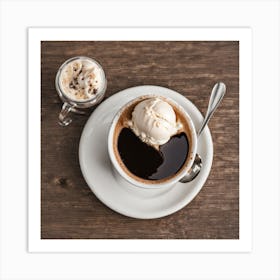 Coffee And Ice Cream 1 Art Print