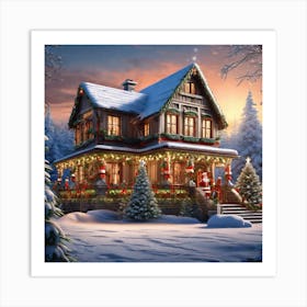 Christmas House 167 Art Print