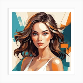 Portrait Of A Woman 16 Art Print