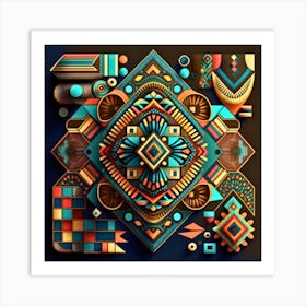 Geometric Abstract Art Art Print