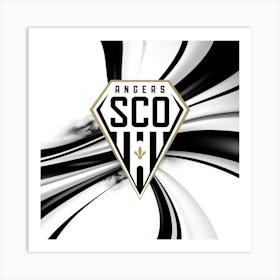 Angers SCO Logo Wall Arts 9 Art Print