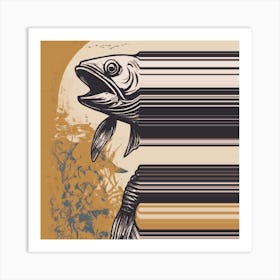 E Fish Art Print