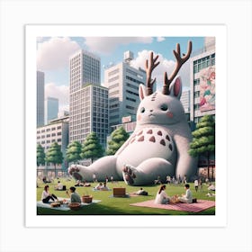 Chillin in Central Park Art Print