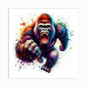 Gorilla Painting Art Print