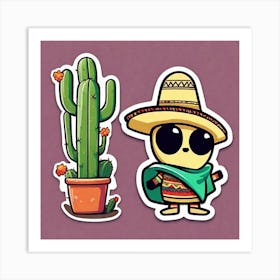 Mexican Stickers 1 Art Print