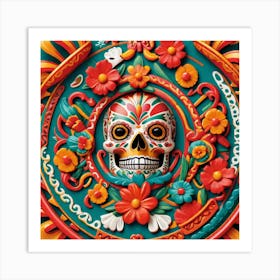 Day Of The Dead Skull 69 Art Print