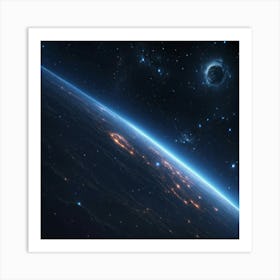 Earth In Space Art Print