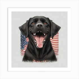 Black Labrador Retriever 1 Art Print