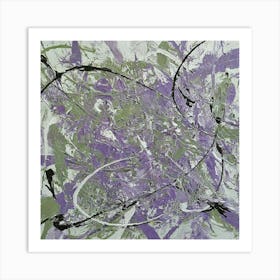 Abstract Painting inspired by Jackson Pollock 1 Art Print