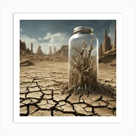 Tree In A Jar Art Print