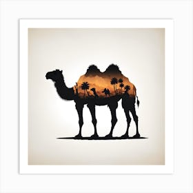 Default Camel Vector Black Flat Icon Silhouette Isolated On Wh 0 D4d6db09 5e9f 46a9 B813 973ff05ae39e 1 Art Print