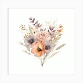 Bouquet Of Flowers 5 Art Print