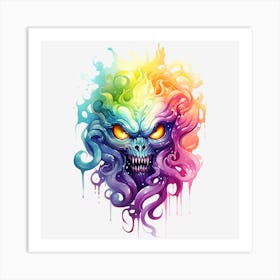 Demon Head Art Print