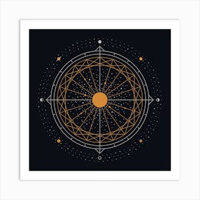 Order Out Of Chaos Square Art Print