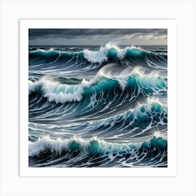 Ocean Waves Art Print