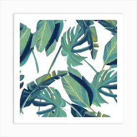 Tropical Leaves Art Print