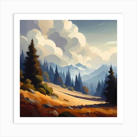 Landscape Painting 108 Art Print