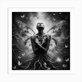 Fairy With Wings Art Print