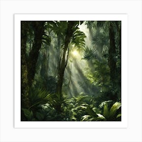 Tropical Forest Art Print