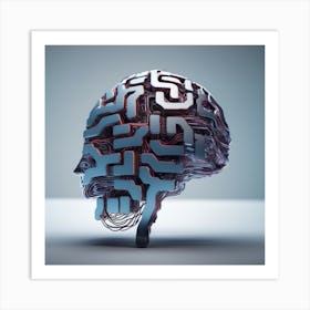 Brain - Brain Stock Videos & Royalty-Free Footage 1 Art Print