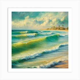 Ocean Waves 53 Art Print