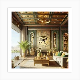 Egyptian Living Room Art Print