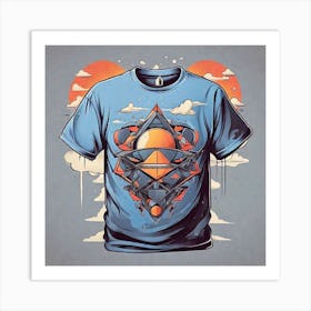 Abstract T-Shirt Design Art Print