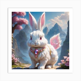 Warrior Rabbit Art Print