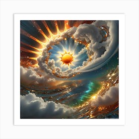 Golden Sun 17 Art Print