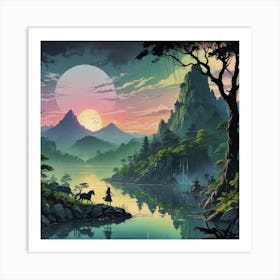 Asian Landscape 6 Art Print