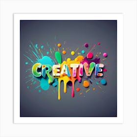 Creative Lettering Art Print