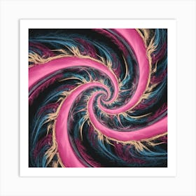 Radiant Spiral of Energy Art Print