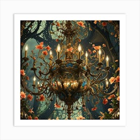 Fairytale Chandelier 1 Art Print