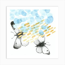 Butterflies In Flight Art Print