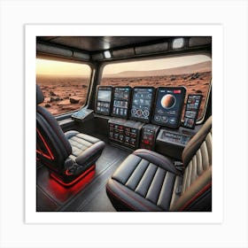 Mars Dominion Transit Rover Passenger Experience Art Print