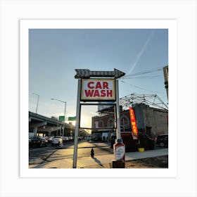 Car Wash In The Bronx Art Print
