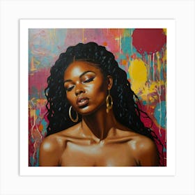 'The Beautiful Black Woman' Art Print