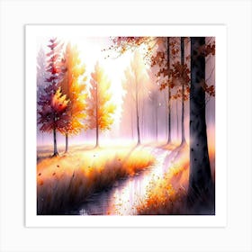 Autumn In The Forest 7 Art Print