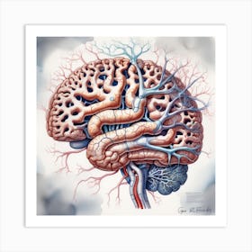 Human Brain 46 Art Print