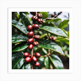 Coffee Beans On A Tree 49 Art Print